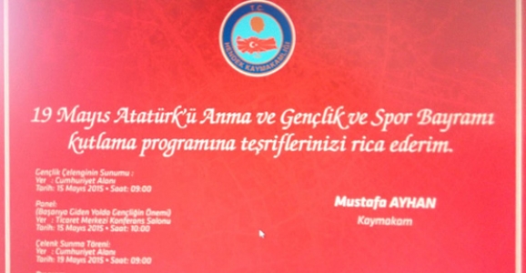 19 MAYIS KUTLAMA PROGRAMI