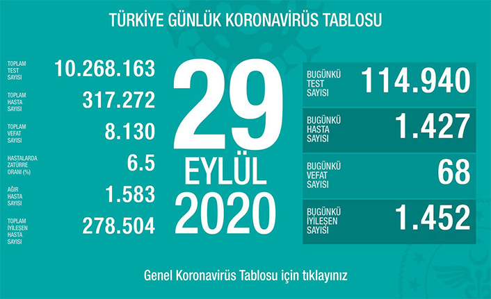 Can Kaybı 8130, Hasta Sayısı 317 Bin 272