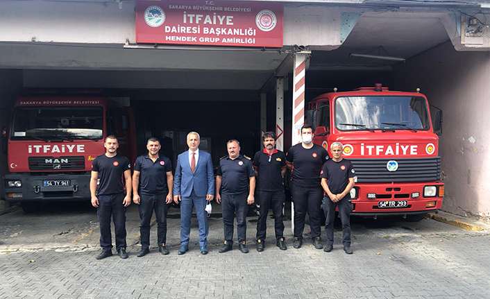 Babaoğlu İtfaiye Hendek Ekibini Ziyaret Etti