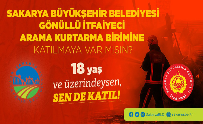 Gönüllü İtfaiyecilik Başvuruları Başladı