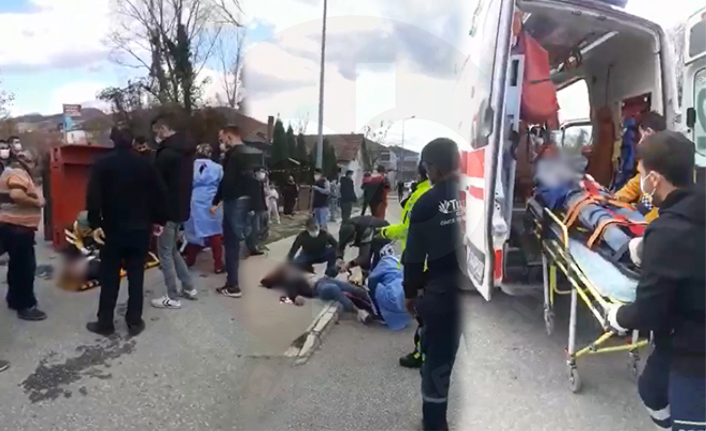 Patpat Devrildi 7 Kişi Yaralandı