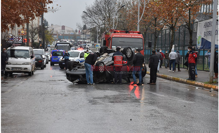Takla Atan Araçta 1 Kişi Yaralandı