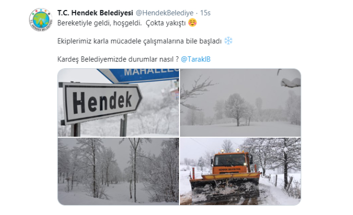 Belediyelerden Kar Diyaloğu