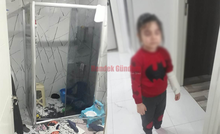 Duşa Kabin Camı Patladı 4 Yaşında çocuk yaralandı