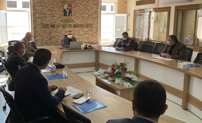 İlçelerde Eş Zamanlı Kovid-19 Toplantısı