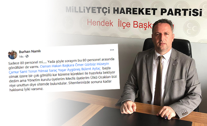 Namlı’dan Destek Mesajı