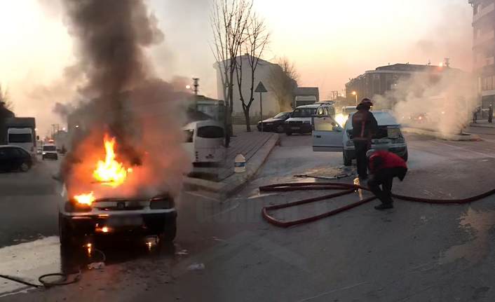 Seyir Halinde Alev Aldı