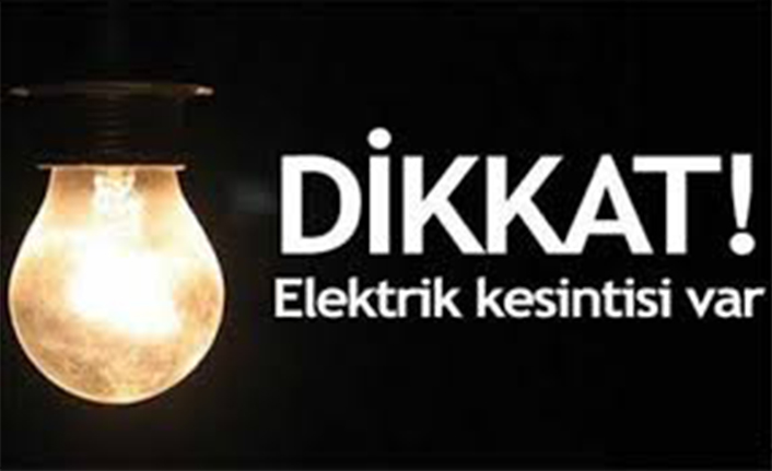 Bu Mahallelerde Elektrik Kesintisi Olacak
