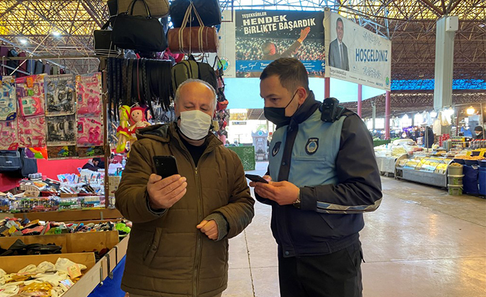 Zabıta Ekiplerinden Yaka Kameralı Denetim