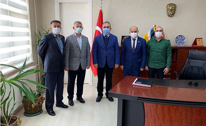 Yağlı ve Ekibi Kaymakam Acır’ı Ziyaret Etti