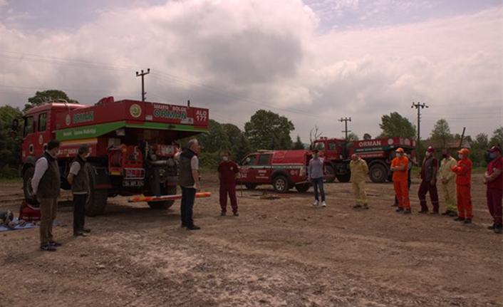 Kurtköy Orman Deposunda Yangın Tatbikatı Yapıldı