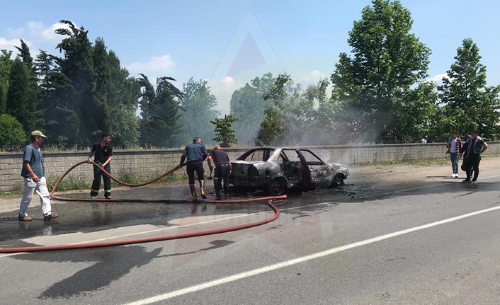 Seyir Halinde Alev Aldı