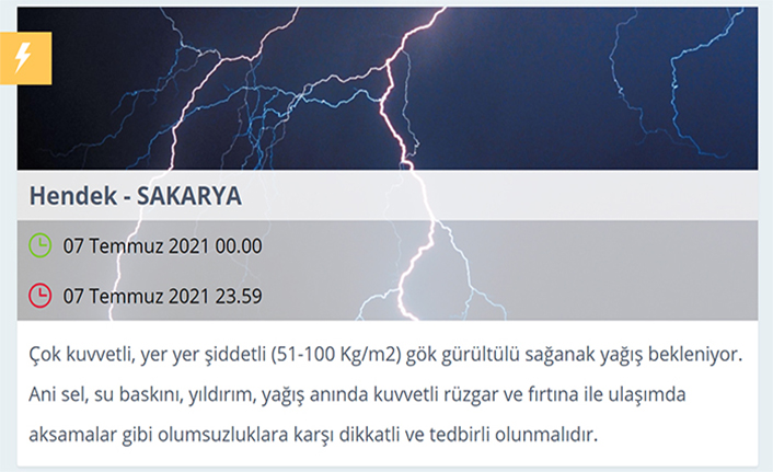 Hendek İçin Uyarı