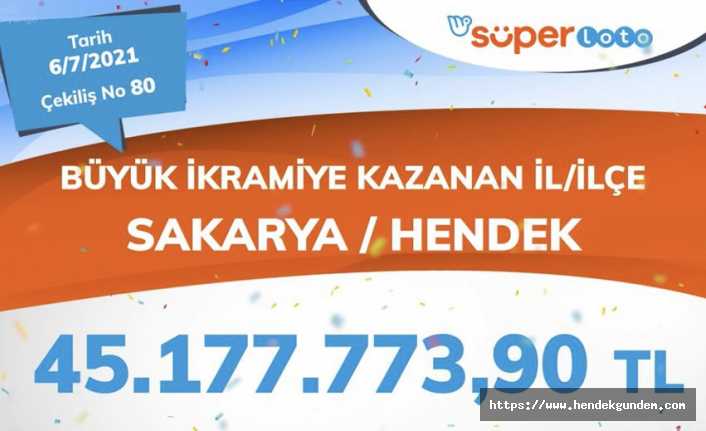 45 Milyon TL Hendek’e Çıktı