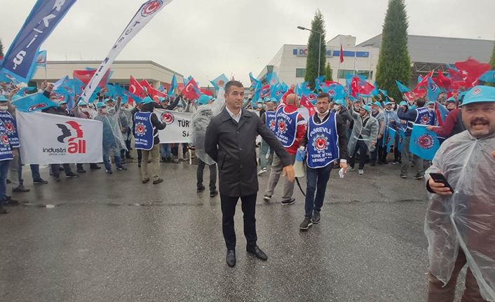 2'nci OSB'nin önünde eylem yaptılar