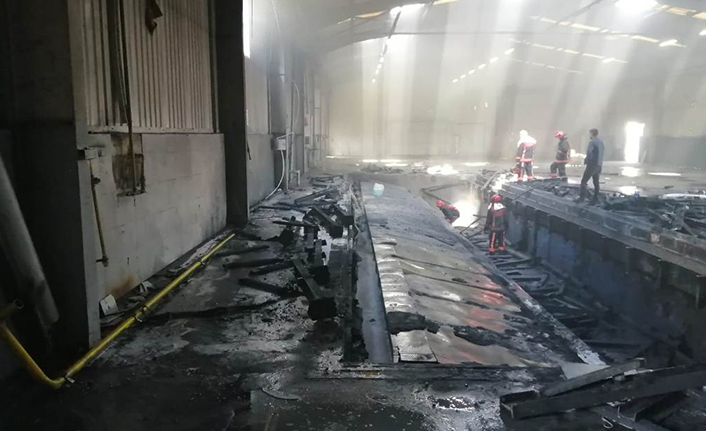 Boş Olan Fabrikada Yangın