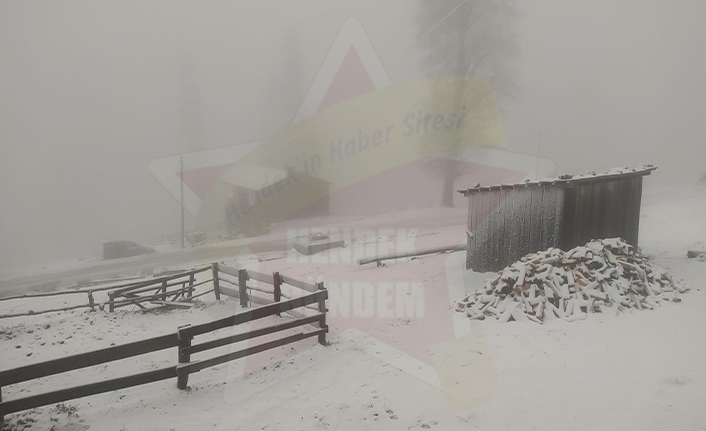 Dikmen Yaylası Beyaza Büründü