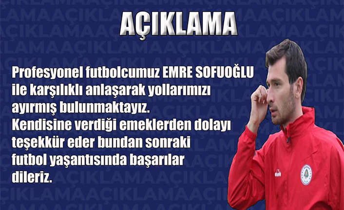 Hendekspor’da Sofuoğlu Ayrılığı