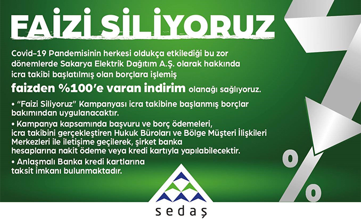 SEDAŞ’ın “Faizi Siliyoruz” Kampanyası Uzatıldı
