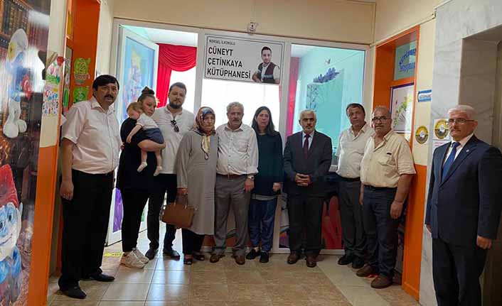 Noksel İlkokulu Cüneyt Çetinkaya Kütüphanesi Açıldı