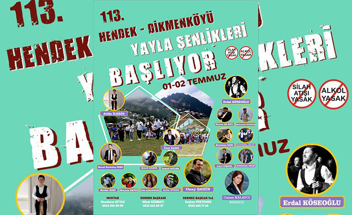 Dikmen Yayla Şenliği Başlıyor