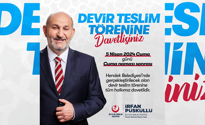 Hendek Belediyesi’nde Devir Teslim