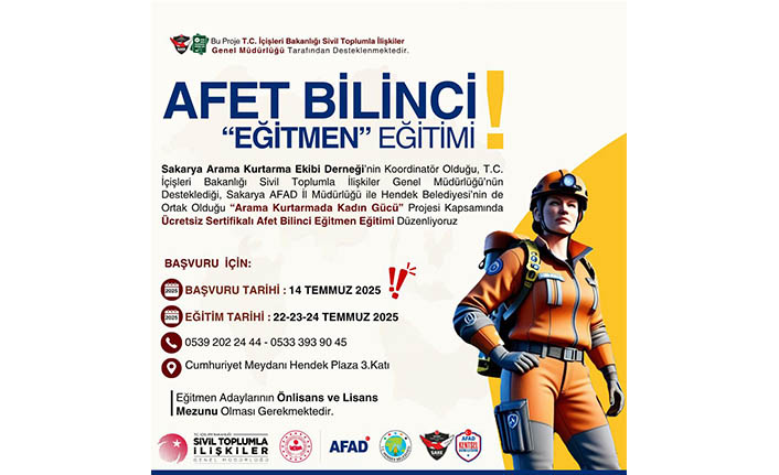 SAKE’den  Afet Bilinci  Eğitmen Eğitimi