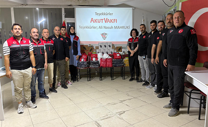 AKUT Vakfı’ndan SAKE’ye Yangın Müdahale Desteği