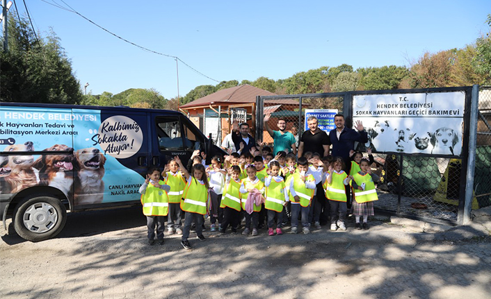 Minik Yüreklerden Can Dostlarına Anlamlı Ziyaret