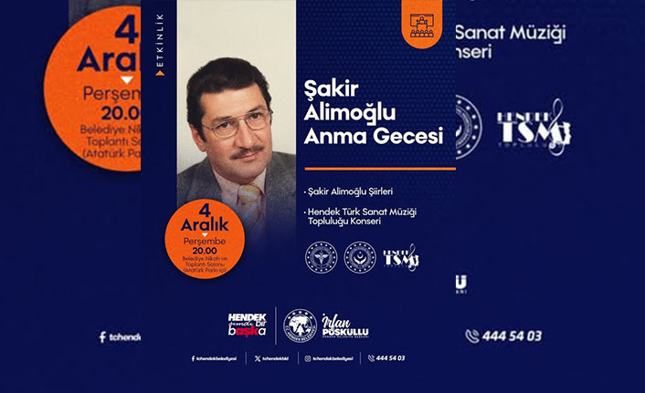 Alimoğlu Şiir ve Anma Gecesi’ne Davet