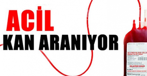 Acil Kan Aranıyor 