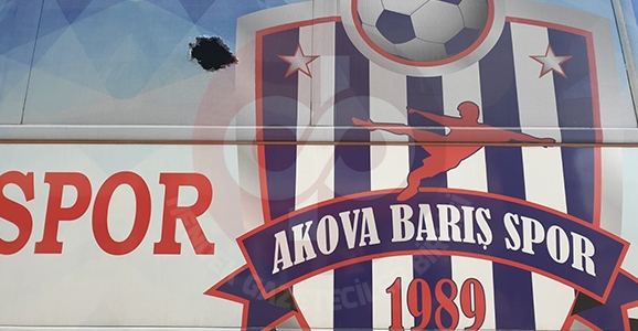 Akova Barışspor Otobüsüne Saldırı