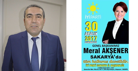 AKŞENER SAKARYA’YA GELİYOR