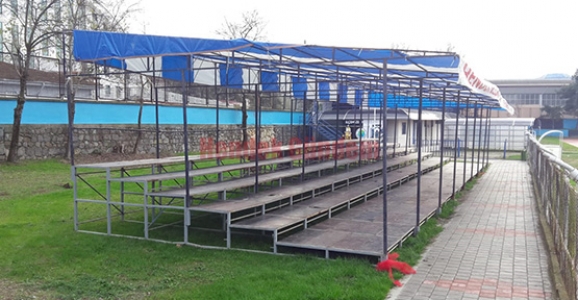 Atatürk Stadına Ek Tribün Yapıldı