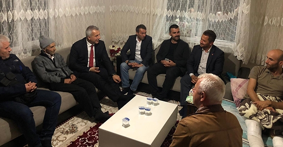 Babaoğlu Gazi Uzman Çavuş’u Ziyaret Etti