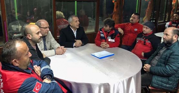 BABAOĞLU UMKE EKİBİNİ ZİYARET ETTİ