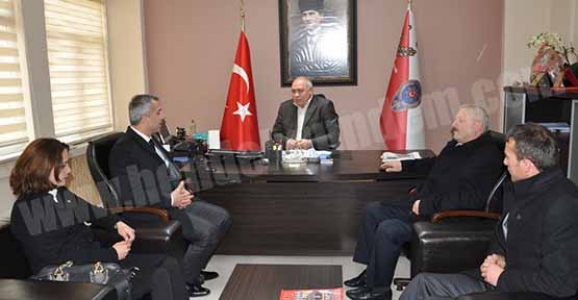 BABAOĞLU’EMNİYET MÜDÜRÜ VE PERSONELİNİ ZİYARET ETTİ