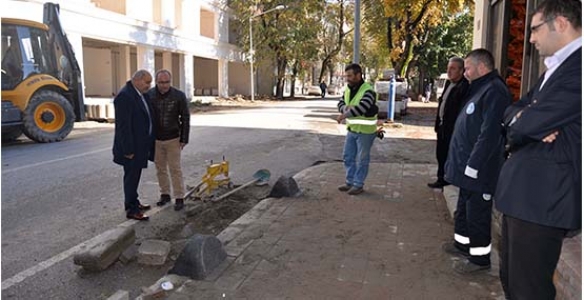 BAŞKAN PÜSKÜLLÜ ÇALIŞMALARI İNCELEDİ