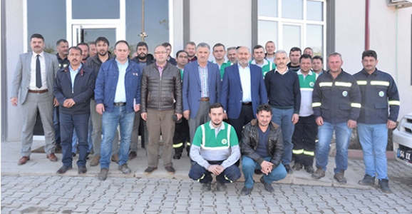 BAŞKAN PÜSKÜLLÜ, İŞÇİLERLE BİRARAYA GELDİ