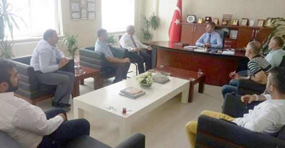 BEDİR VE EKİBİ KAYMAKAM BURHAN’I ZİYARET ETTİ