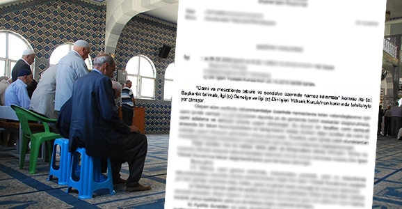 Camilerde Tabure ile Namaz Kaldırıldı