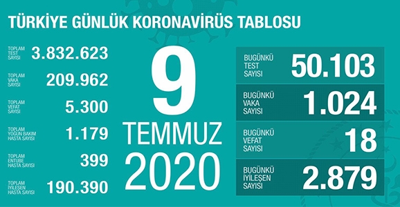 Can Kaybı 5300, Vaka Sayısı 209 Bin 962