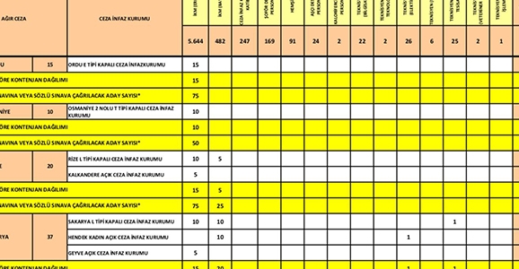 Cezaevi'ne 11 Personel Alınacak