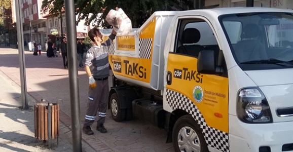 ÇÖP TAKSİ HİZMETE BAŞLADI