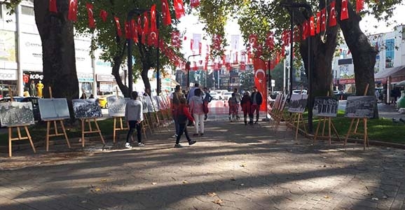 Cumhuriyet Bayramı Resim Sergisi Açıldı