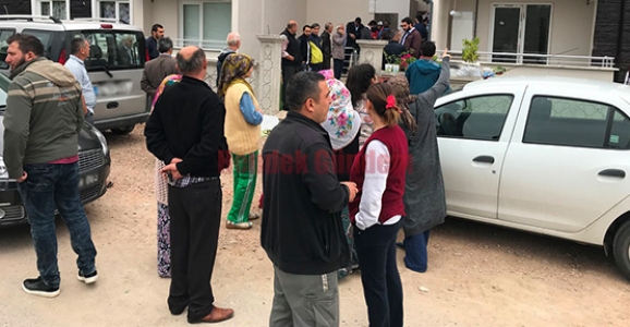 DAİRE İÇERİSİNDE ÇÖKME PANİĞE YOL AÇTI