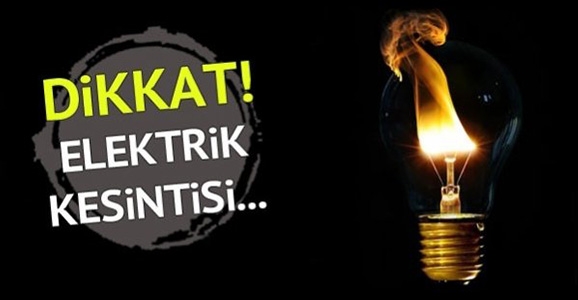 Dikkat Elektrik Kesintisi
