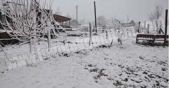 DİKMEN BEYAZA BÜRÜNDÜ