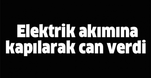 ELEKTRİK AKIMINA KAPILARAK CAN VERDİ