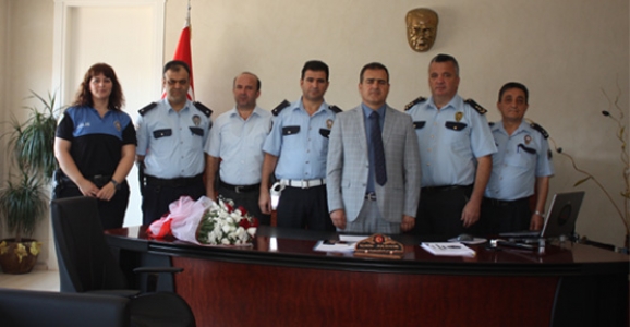 EMNİYET MÜDÜRÜ BAŞ KAYMAKAM AKBIYIK'I ZİYARET ETTİ